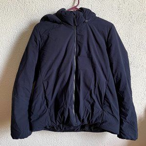 Uniqlo navy blue down feather puffer jacket